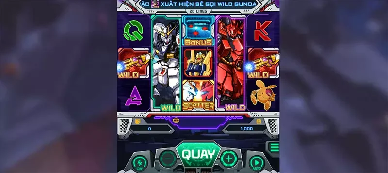 Giá trị thưởng lớn trong game Gundam